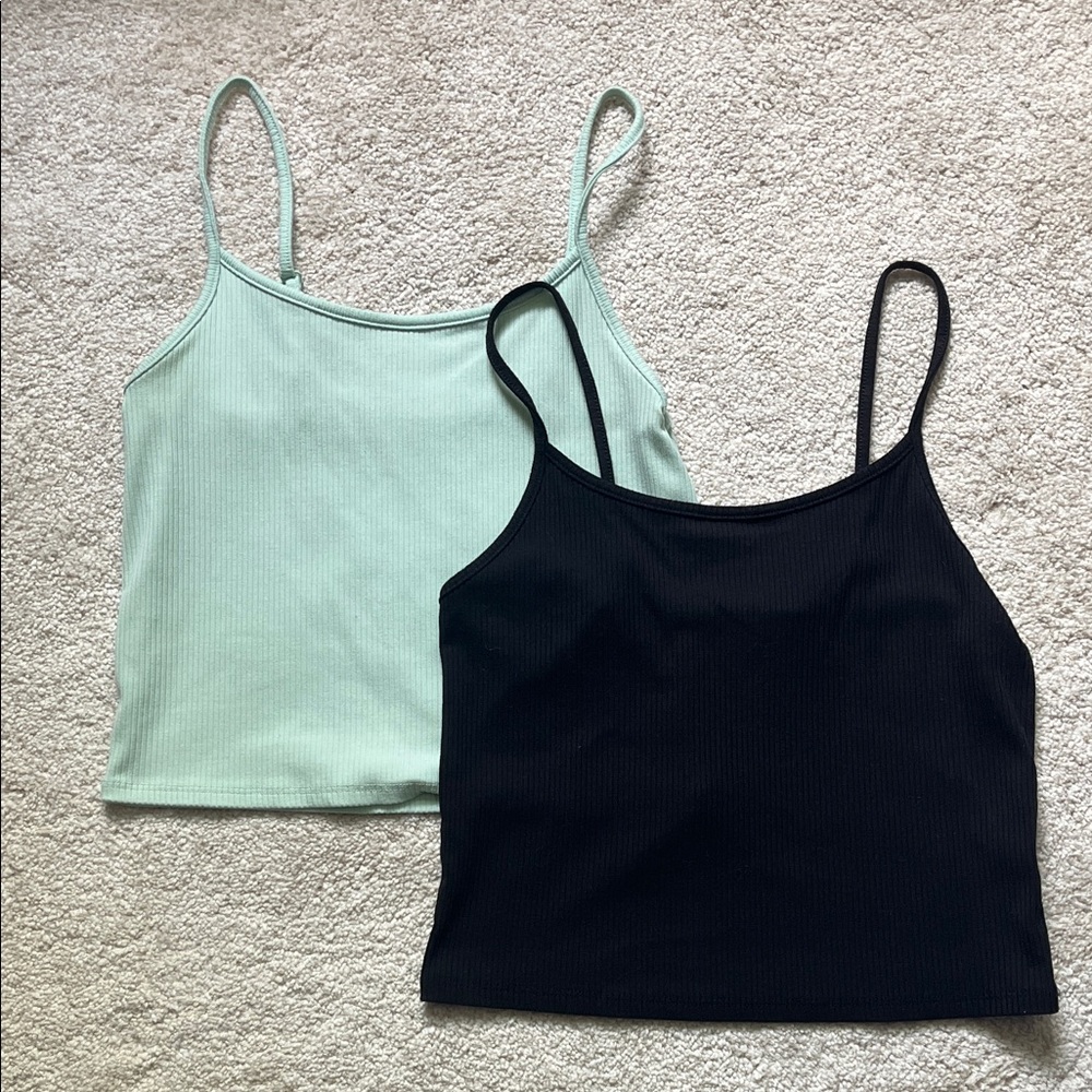 American Eagle Ribbed Tank Set of 2